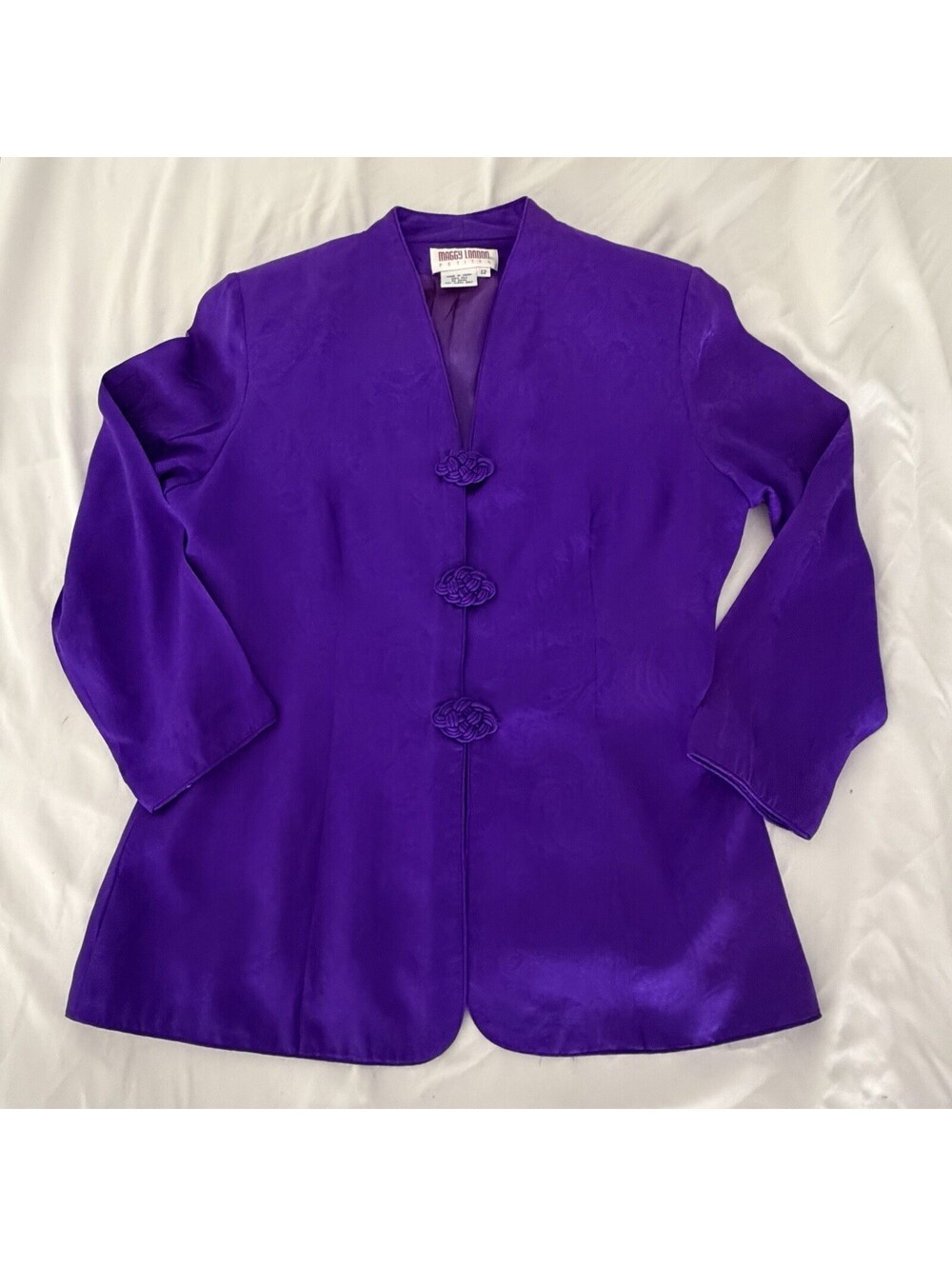 Maggy London Silk Jacket in Purple 12P